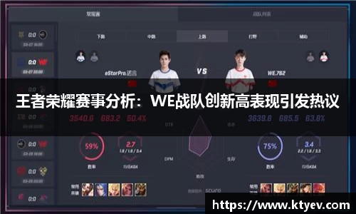 王者荣耀赛事分析：WE战队创新高表现引发热议